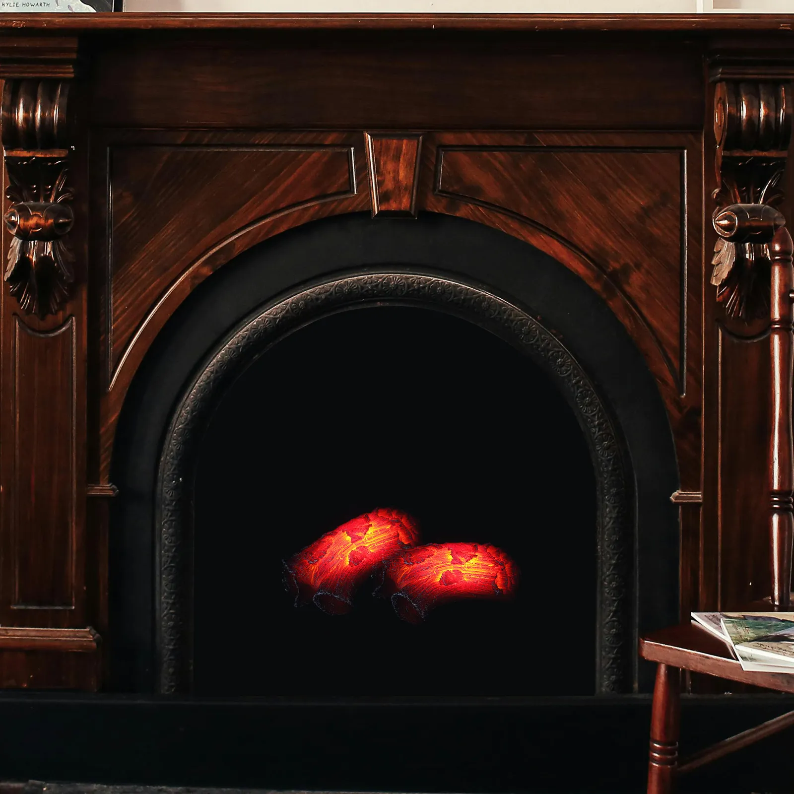 

Настольная лампа-имитация камина с реалистичным свечением, декоративный LED-светильник для создания атмосферы дома, лампа с эффектом искусственного пламени