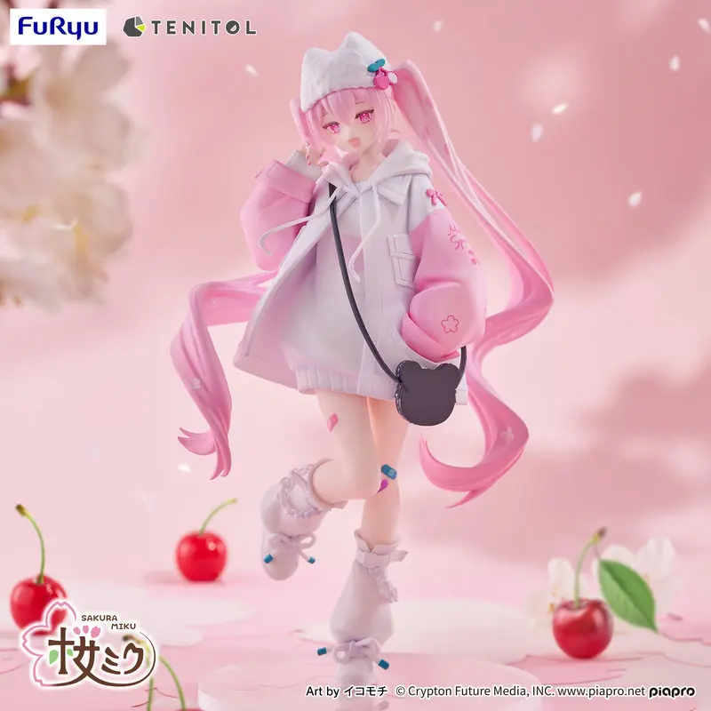 

Оригинальная аниме-фигурка Vocaloid Сакура Мику, 19 см, модное украшение для рабочего стола, милая коллекционная статуэтка, модель-игрушка, подарок для детей и фанатов