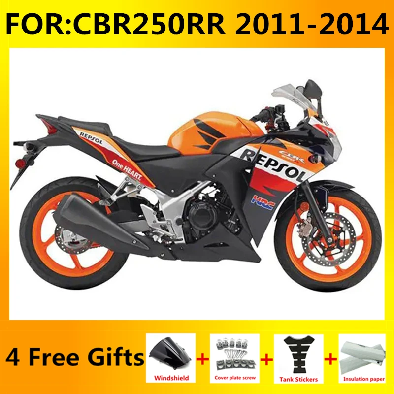 

New ABS Motorcycle Whole Fairings Kit fit for CBR250RR CBR250 RR CBR 250RR 2011 2012 2013 2014 full fairing kits set repsol