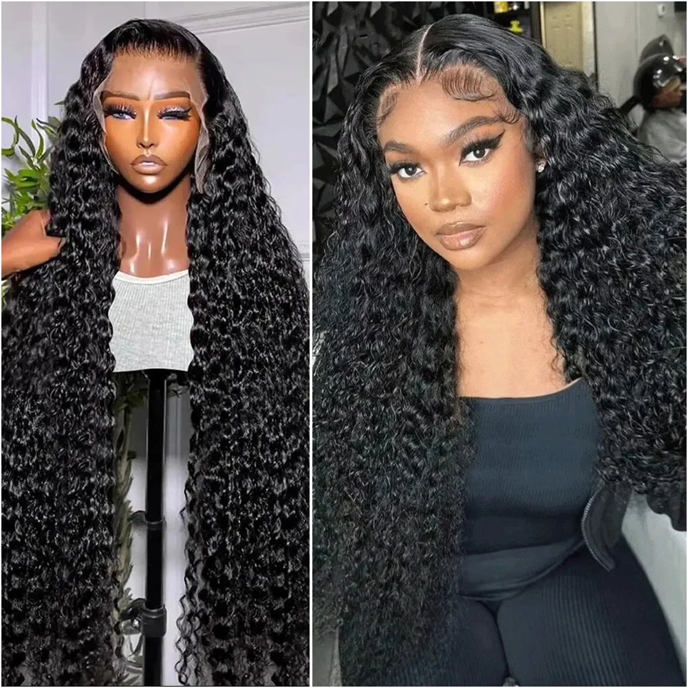 38 inch diepe golf 13x6 HD kanten voorkant 100% menselijk haar pruik 200% dichtheid 5x5 360 full lace frontale pruiken vooraf geplukt voor zwarte vrouwen