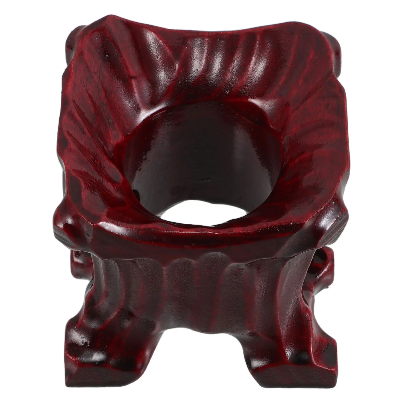 

Solid Wood Base Crystal Display Stand Decorative Sphere Holder Wooden Pedestal Ornament Stand