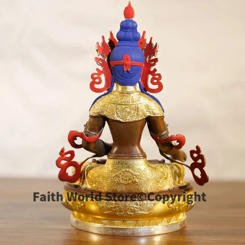 2025 quality Gilding Buddha statue Asia Nepal Tibet temple bless safe healthy good luck ksitigarbha Dizang pusa bronze buddha