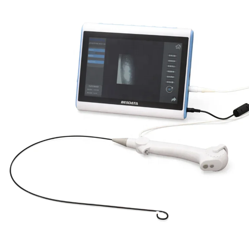 Urology Endoscope  with 10 inch Medical  HD  Single Use Flexible endoscope for stone cone urology endoscopy