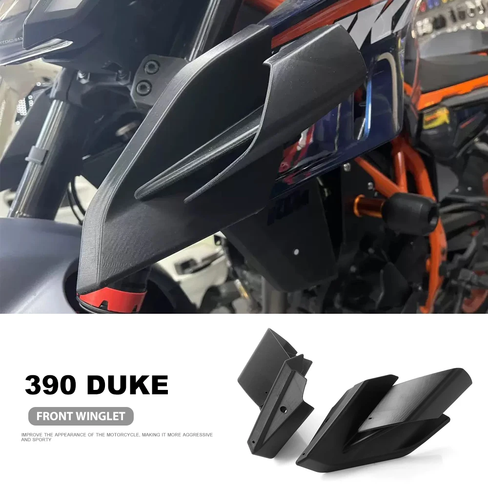 

Motorcycle Accessories Front Winglet Spoiler Side Wind ABS Front Fairing Protector For 390 DUKE 390DUKE 390 Duke 2024