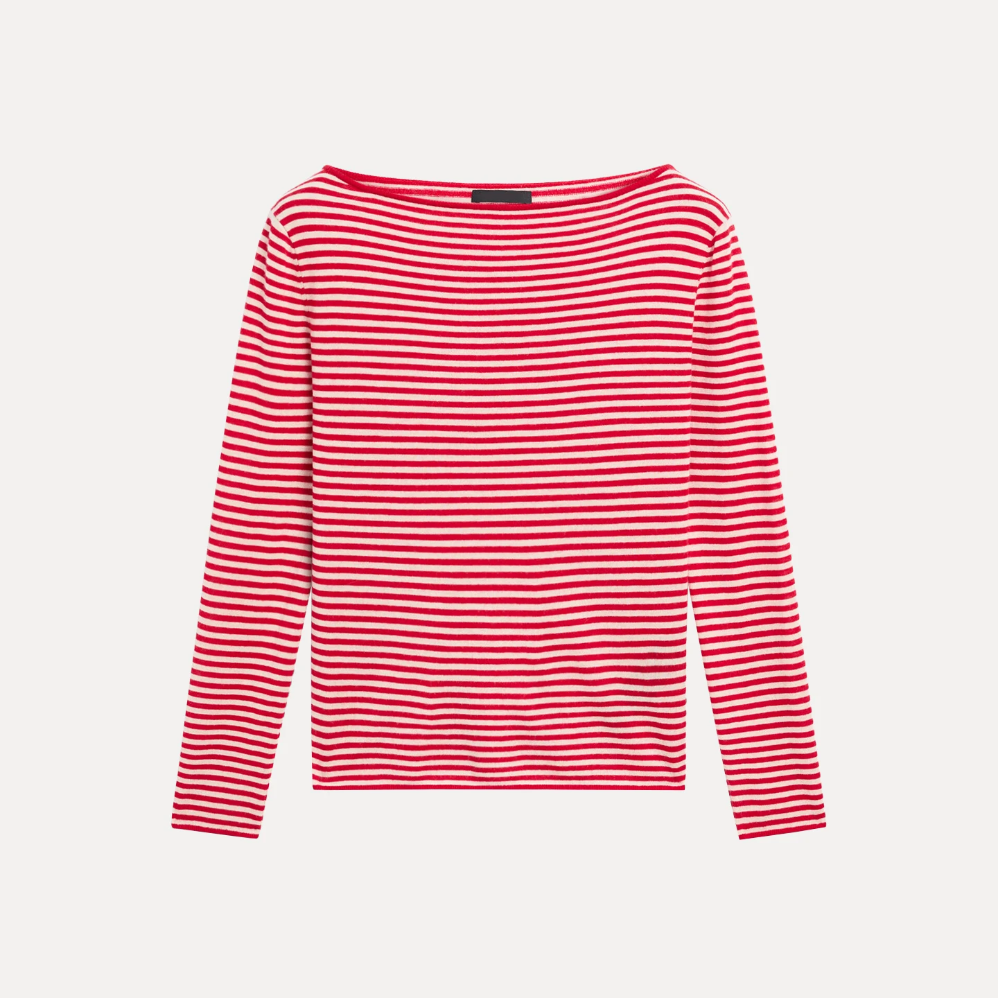 カジュアルストライプボートネックニットウェアレディーススリーブ秋新作Zdataヨーロッパファッションロングスリーブガールズ