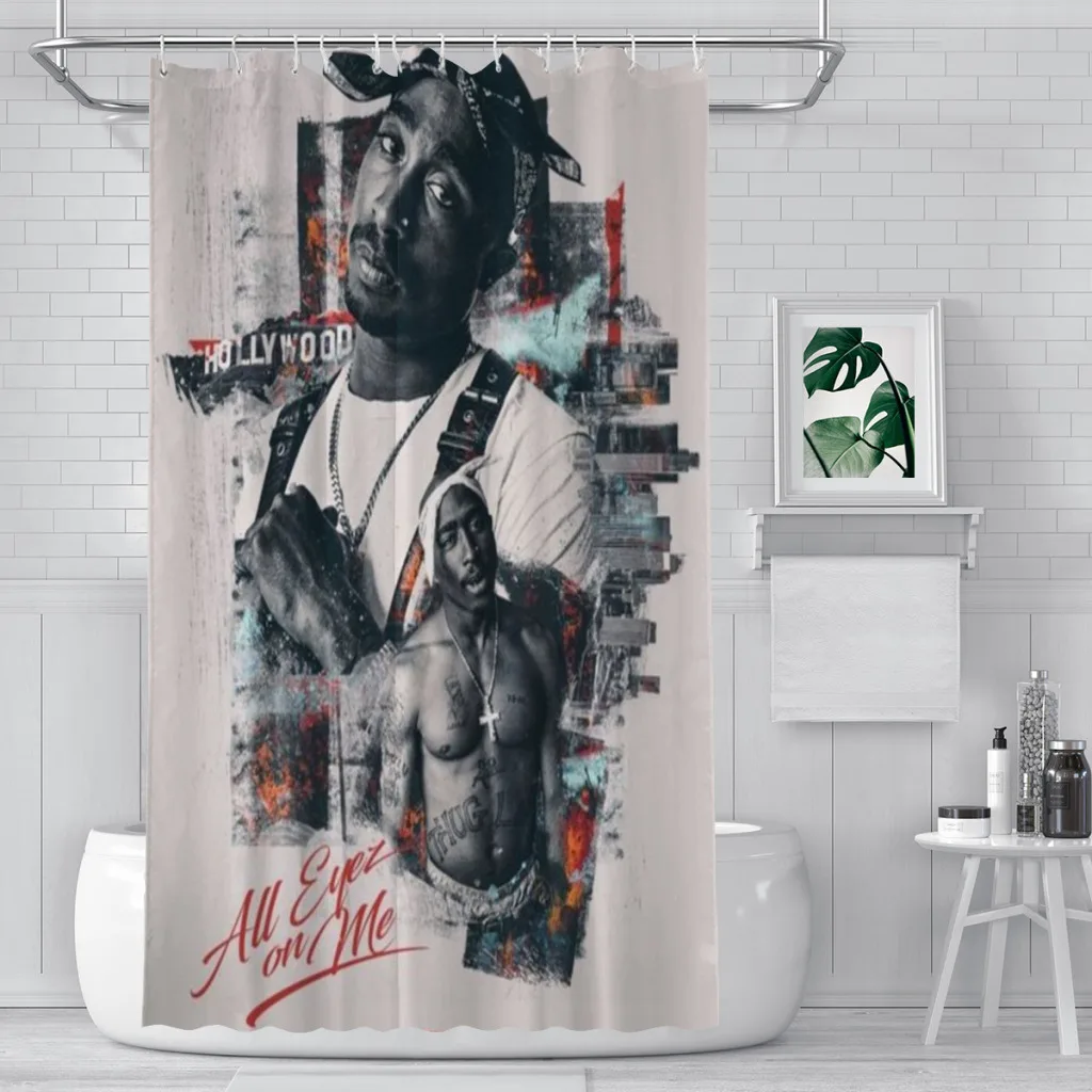 

2-Love-PAC Shower Curtain for Bathroom Aesthetic Room Decoration