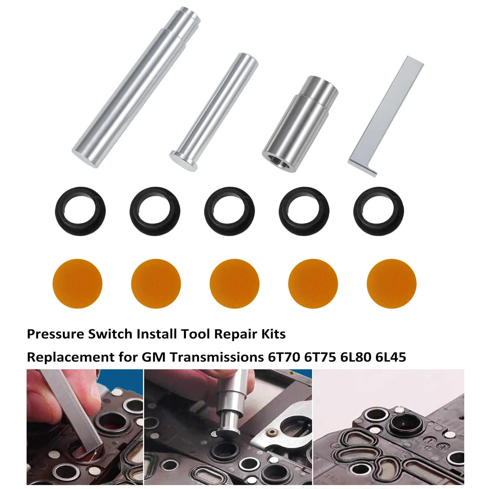 Pressure Switch Install Tool Repair Kit Replacement for GM Transmissions 6T70 6T75 6L80 Pressure Switch Install Tool Repair Kits