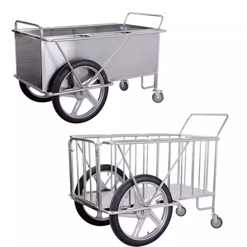 Stainless steel trolley, transport trolley with thickened cover