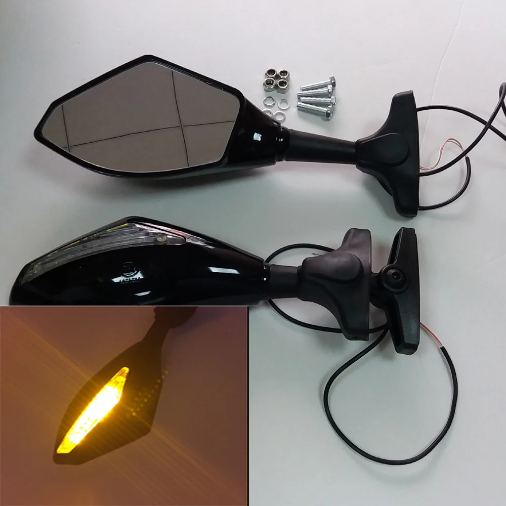 Motorcycle Rearview Mirror LED Turn Signal Light For HONDA VTR1000F 1997 1998 1999 2000 2001 2002 2003 2004 2005