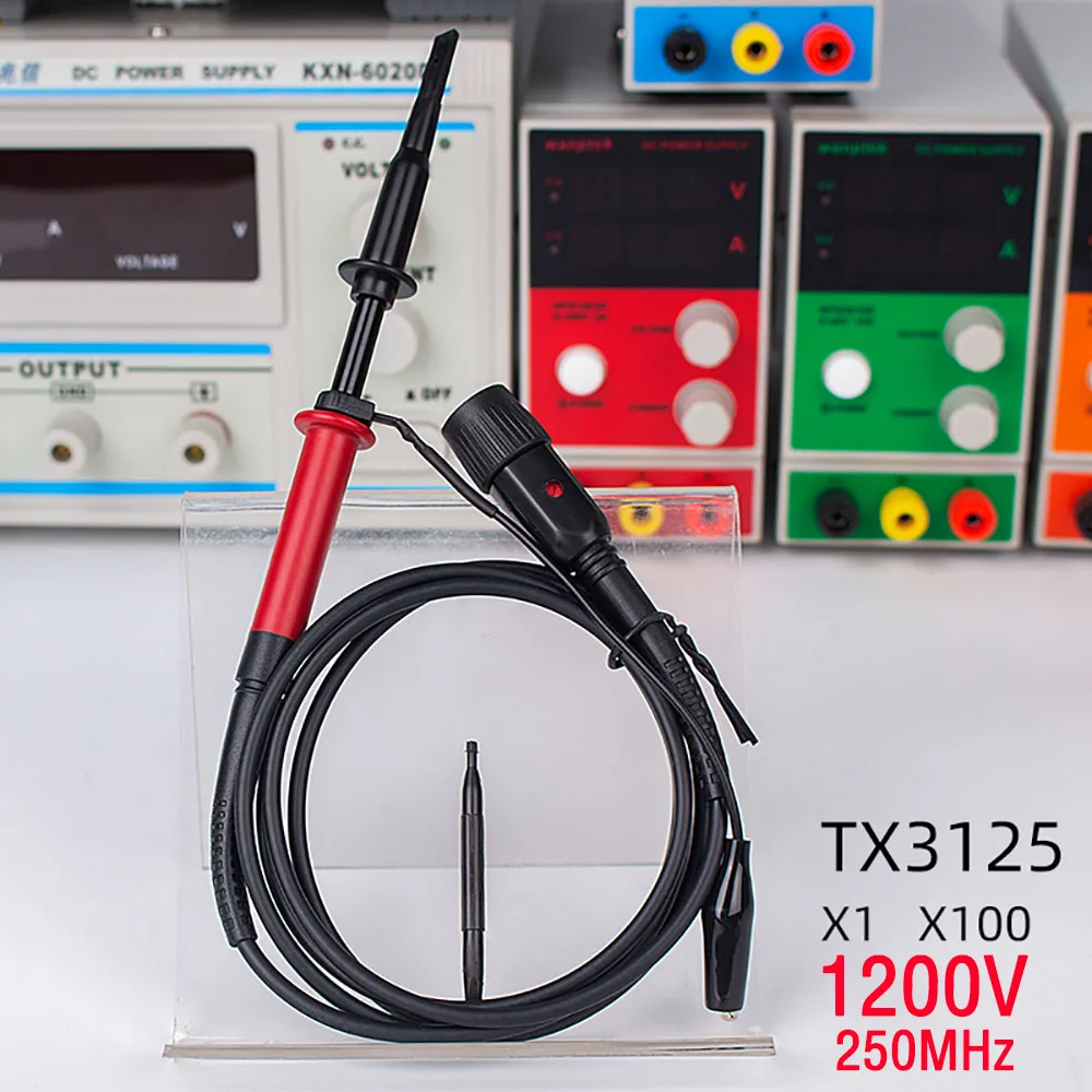 Oscilloscope Probe P6100 High Voltage Meter Pen Measuring Pin Needle Tip Tester Lead Probes 200MHz 300V Rrequency Universal Type