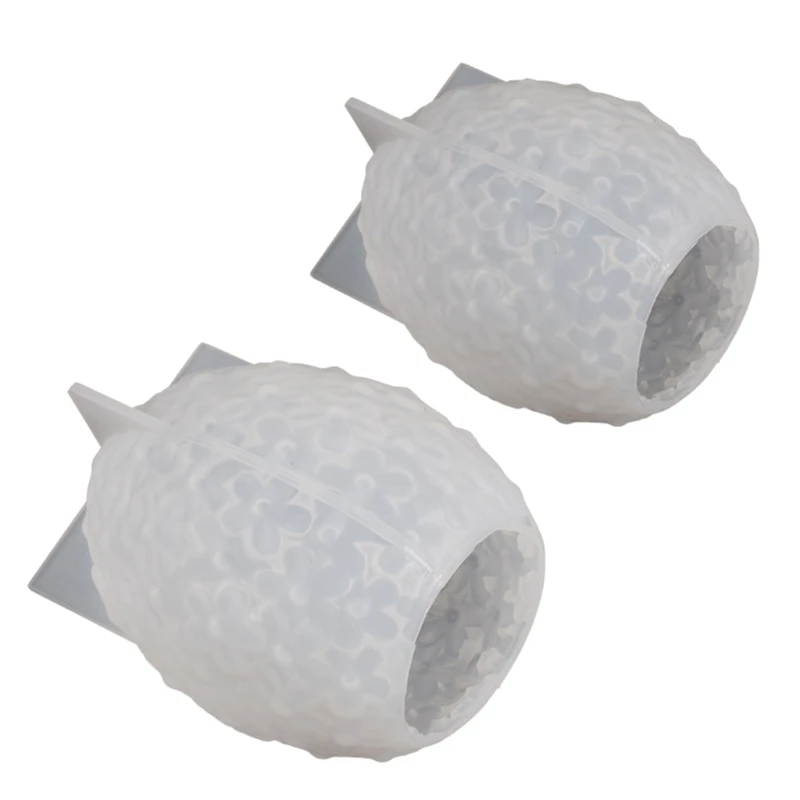 Flower Egg Ball-Shape Scented Wax Mold Handmade Plaster Resin Soap Craft