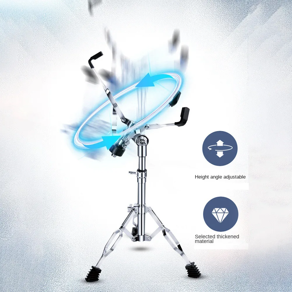 

Snare Drum Stand,Concert Snare Drum Stands Adjustable Snare Stand Double Braced for 8inch-14inch Drums,Steel Tongue DrumJAS