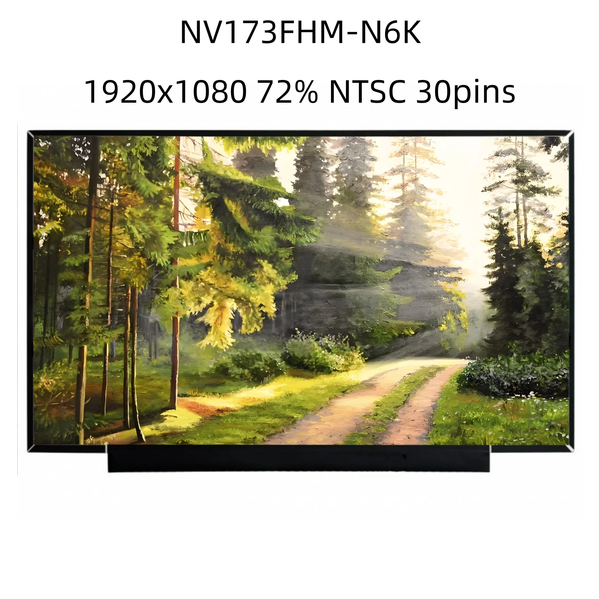 NV173FHM-N6K 1920x1080 IPS 17.3 inch Laptop LCD Screen 72% NTSC