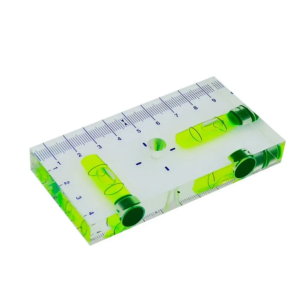 High Precision Transparent Two Direction Magnetic Level Bubble Mini Spirit Level Measuring Tool