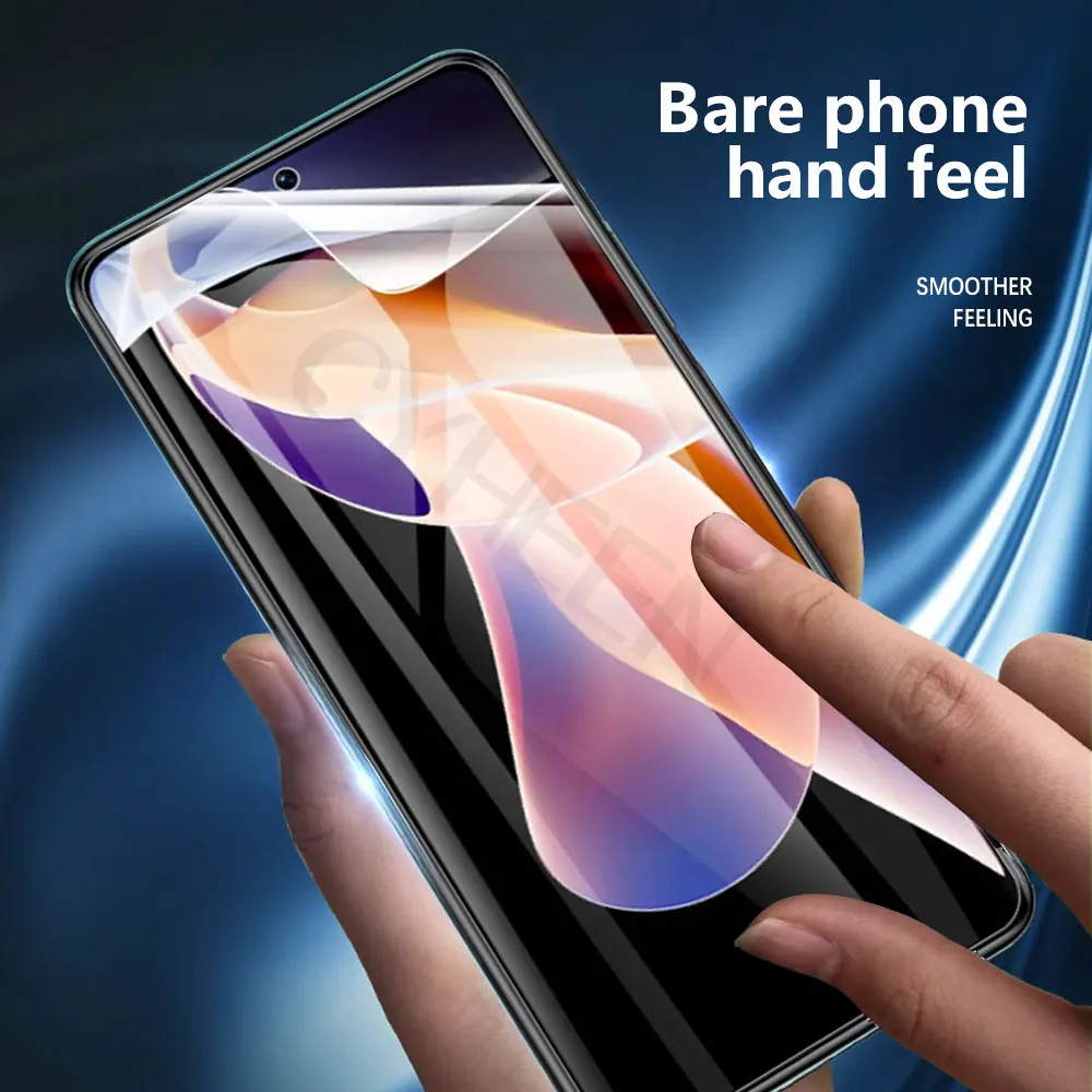 1-4Pcs soft full cover For redmi note 11 pro plus 11T 10 10S 9 pro max 9S 8 8T 7 7S hydrogel film Not Glass screen protector