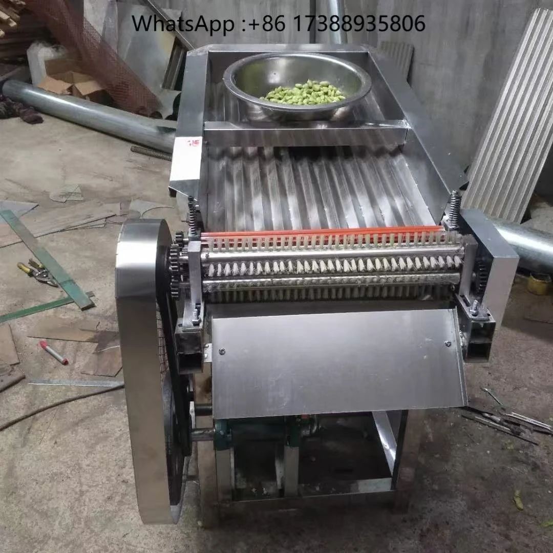 Mini Type Pod Peas Peeler Soybean Pea Broad Sheller Dehulling Peeling Threshing Mung Bean Green Shelling Edamame Process Machine