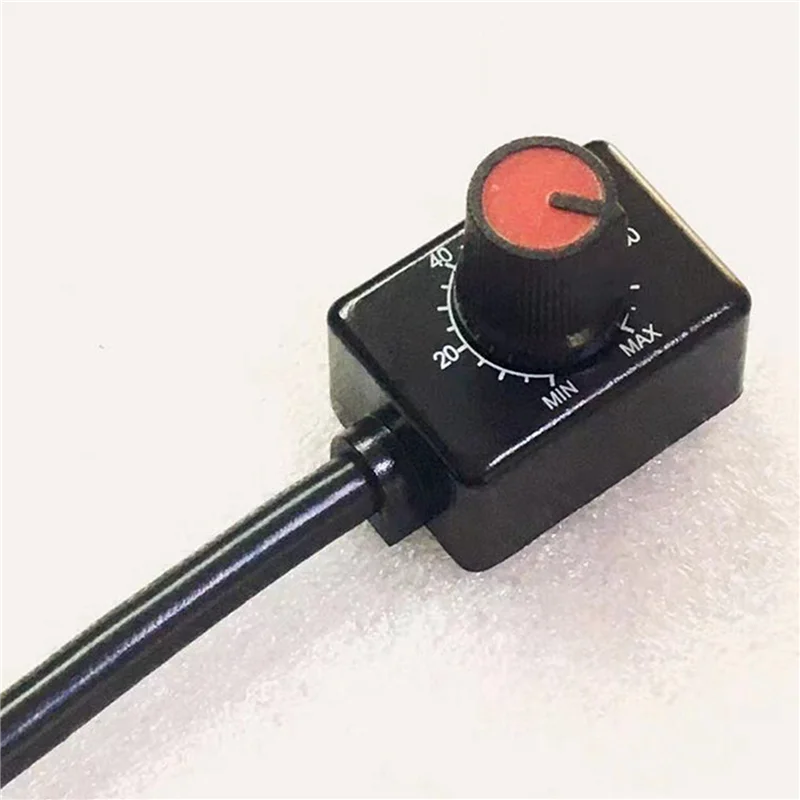 

DC 0/1-10V Knob LED Dimmer, Low Voltage Passive Dimmer PWM Dimming For 0-10V Or 1-10V Dimmable Electronic LED Driver 2Pc