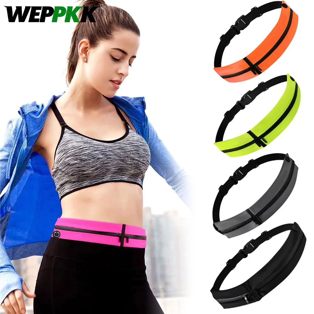 

1PC Women Men Running Belt Fanny Pack,Running Waist Pack,Fitness Workout Bag No-Bounce Adjustable Sport Travel Cell Phone Holder