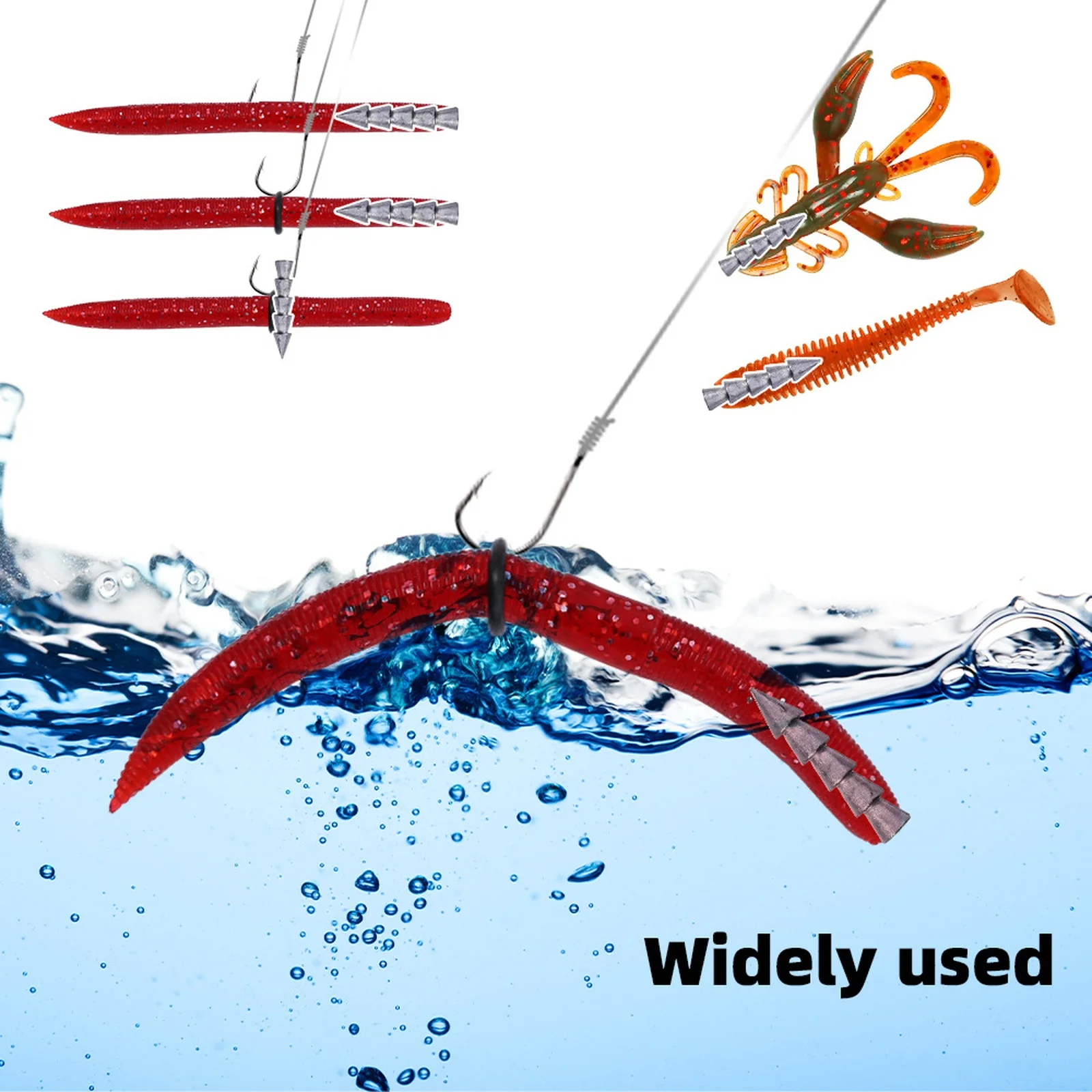 Tungsten Nail Weights 100 Kit Neko Rig & Wacky Rig Fishing Sinkers for Soft Lures Bass Fishing Weights for Precise Control view 6