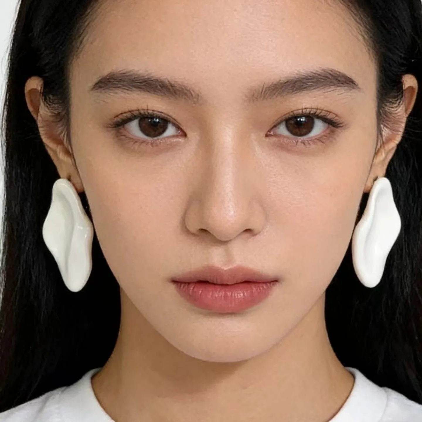 Retro Color Dripping Metal Earrings Of The Opposite Sex Niche Design Sense Fashion Earrings Suitable For Women's Daily Wear
