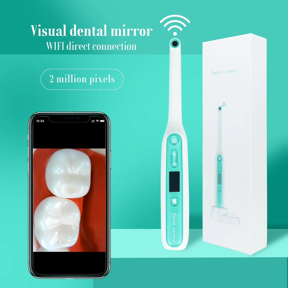 Wifi Mini Camara Endoscope Intraoral Dental Camera 1080P HD Waterproof Oral Inspection Camera Endoscope for iPhone iPad Andorid