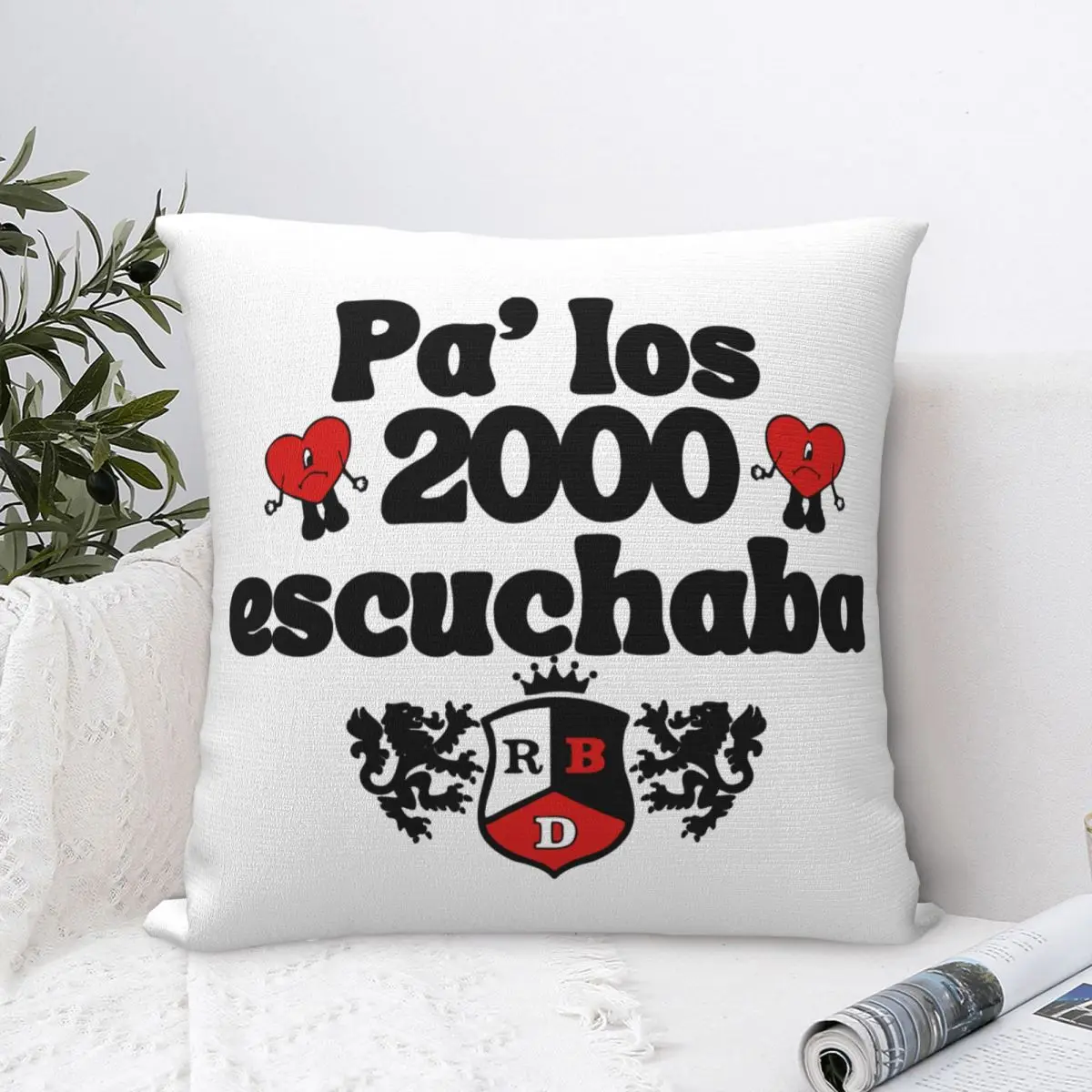 Rebelde Mexican Logo Pillow Cases Rbd Cushion Cover Funny Polyester Decor Pillowcase for Home 45*45cm