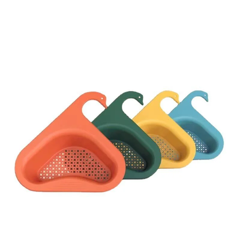 Kitchen Sink Leftover Soup Strainer Rack Multifunctional Hanging Filter Universal Draining Rack Factory Swan Draining Basket