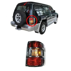 1 Pcs Wide Body Chrome Crystal Tail Lamp for Pajero V33 MB831489 Parking for Montero V20 1989-1999 Shell Light