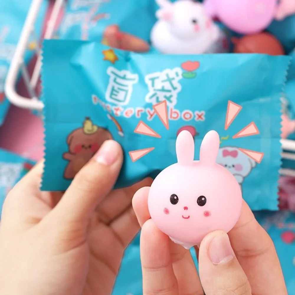 Mini Independent Packaging Blind Bag Kawaii Style Random Cartoon Fruit Blind Bag Pig Rabbit Blind Box Birthday Party Favors