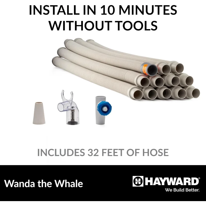Hayward W3900 Wanda the Whale Above-Ground Suction Pool Cleaner for Any Size Pool (Automatic Pool Vacuum)