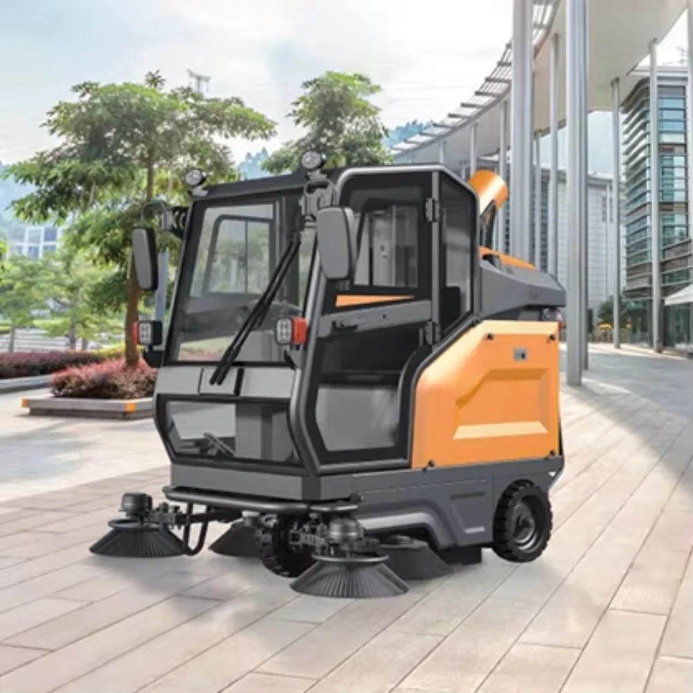 MINGNUO MN-E850FB Self Propelled Electric Battery Motor Warehouse Cleaning Machine Cordless Ride Leaf Collection Industrial