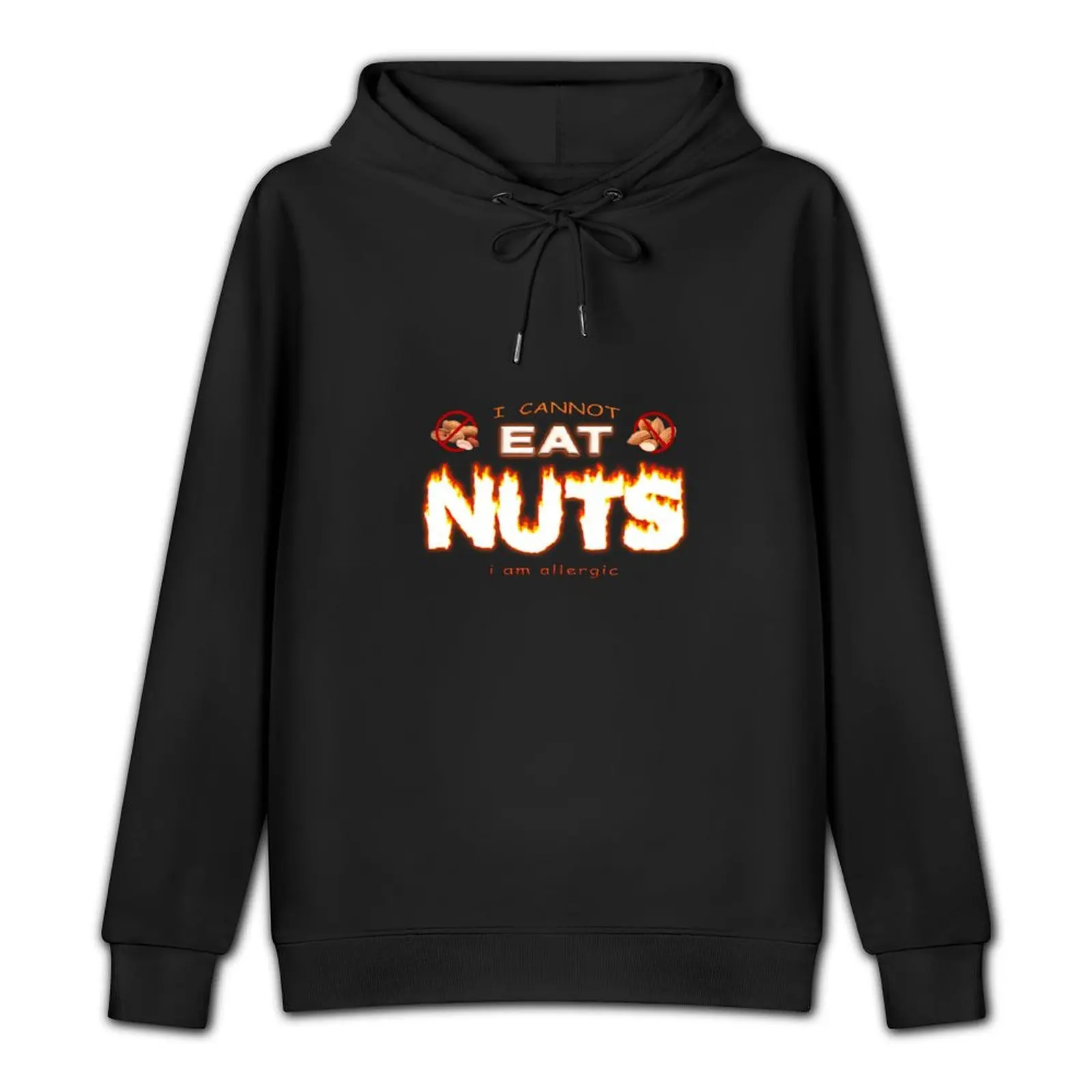 I can't eat nuts I'm allergic - nut allergy Pullover Hoodie mens clothing male clothes tracksuit