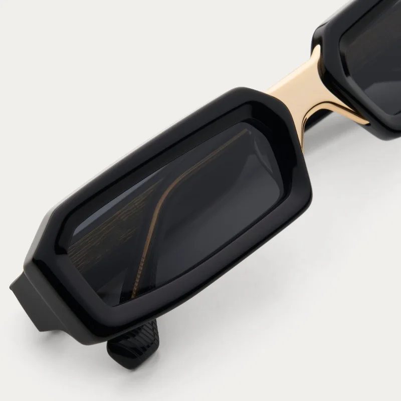 

Acetate Narrow Frame Men's Sunglasses Travel Driving Outdoor Glasses Prescription Women Fashion Rectangle UV Protective Eyewear