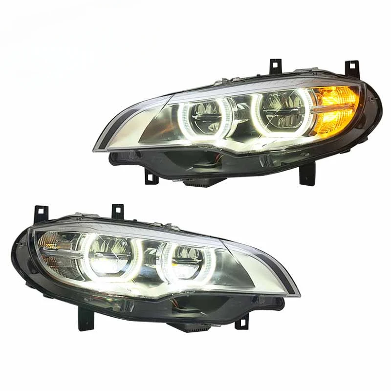 

Car Parts Headlamps Assembly Modified Fit For BMW E71 Headlight X6 2007-2013 LED Lights DRL Front Lamps