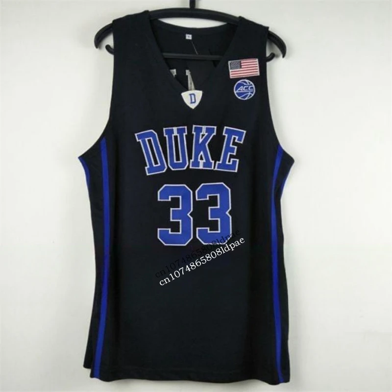 Basketball Jersey Men Oversize 33 Hill Duke University Embroidery Sewing Breathable Athletic Sports Street Hip Hop Sportswear