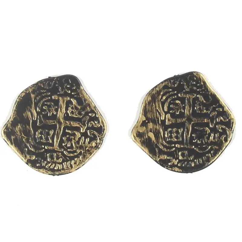 L81A 2025-900 pièces pièces de monnaie en plastique or pièces de Pirate pièces de jeu pour enfants pour fête de Pirate coffre au trésor jeux jetons Cosplay