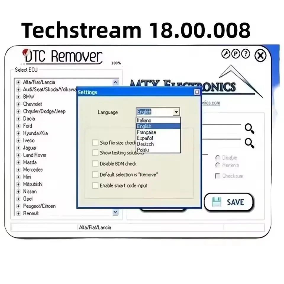 

For TIS Techstream 18.00.008 Software Link and Active Code Work with MINI VCI MINIVCI Newest Version