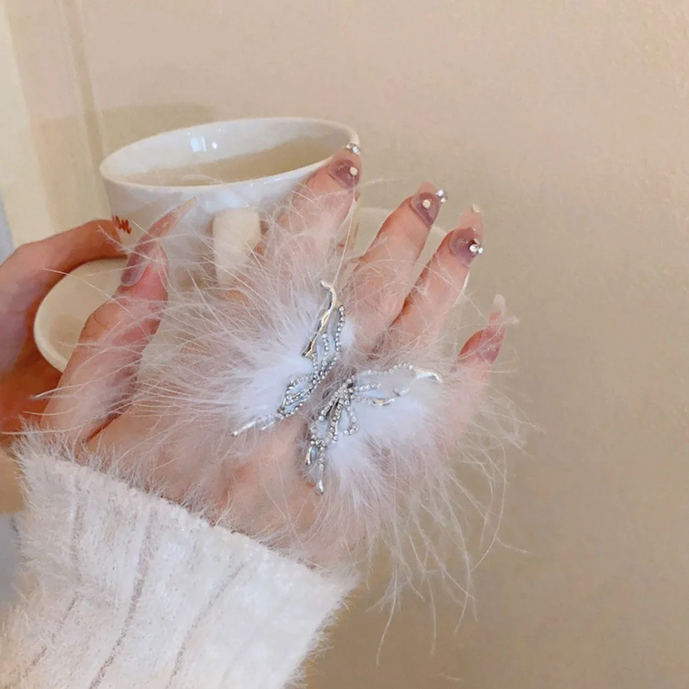 Diamond Dainty for Women Index Finger Delicate Butterfly Girls Miss