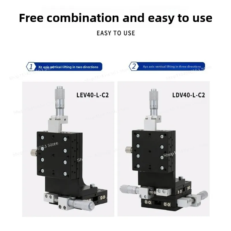 Precision manual three-axis vertical lift table - fine-tuning displacement platform