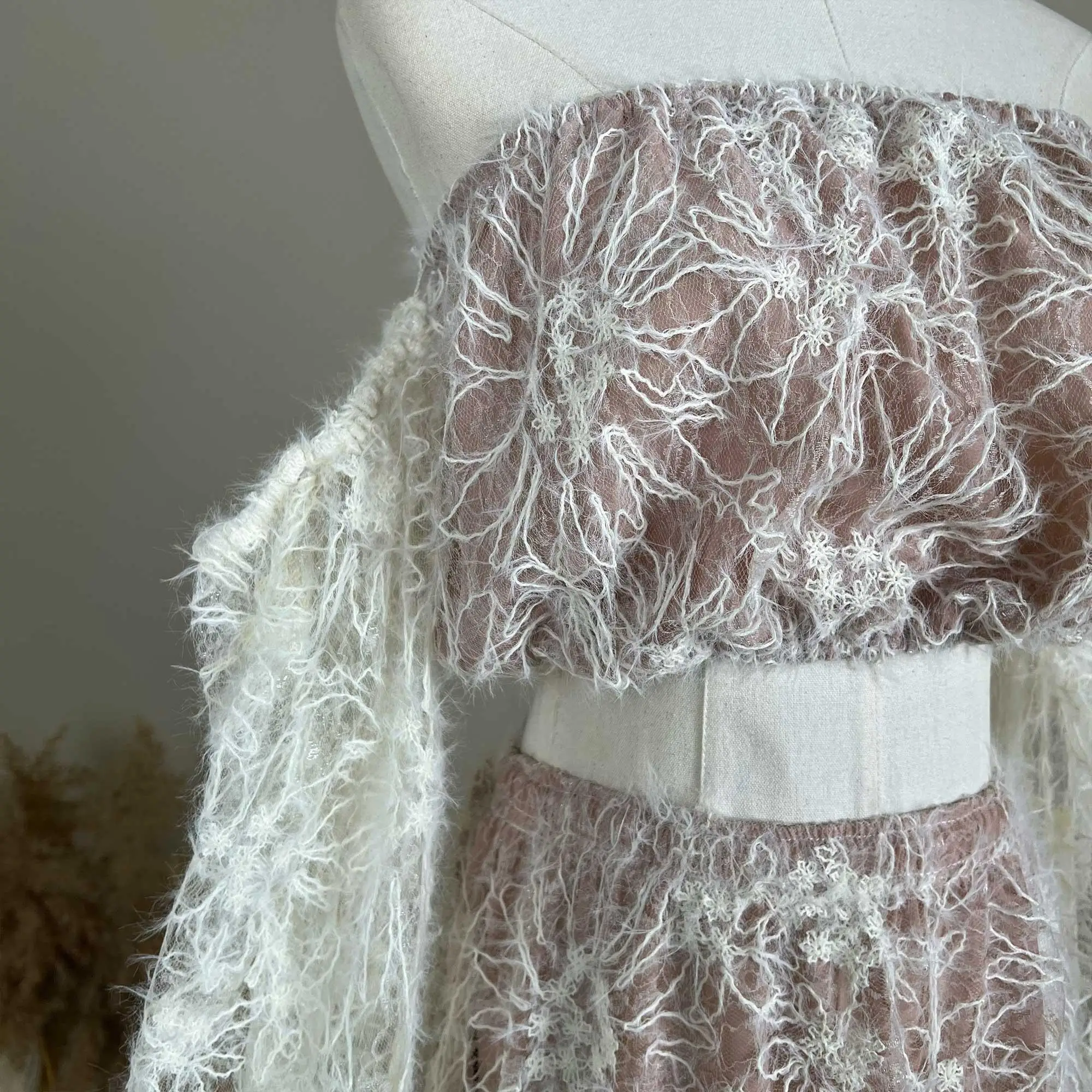 فستان الأمومة من Don&Judy مكون من قطعتين، فستان ملابس بدون أكتاف للنساء الحوامل، فساتين استحمام الطفل #5