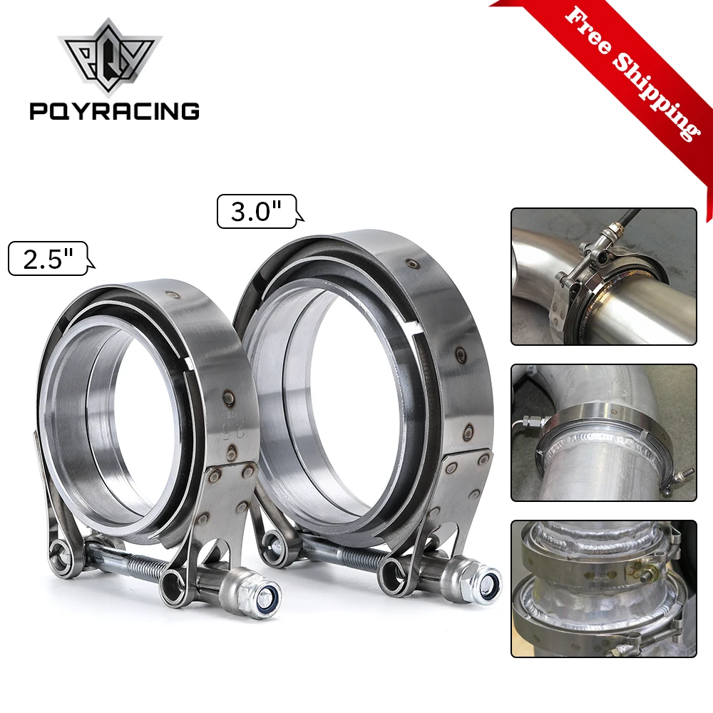 2.5" 3.0" V Band Exhaust Clamp Exhaust Male And Female Flange Vband Clamp V-Band Muffler Clamp 63mm 76mm