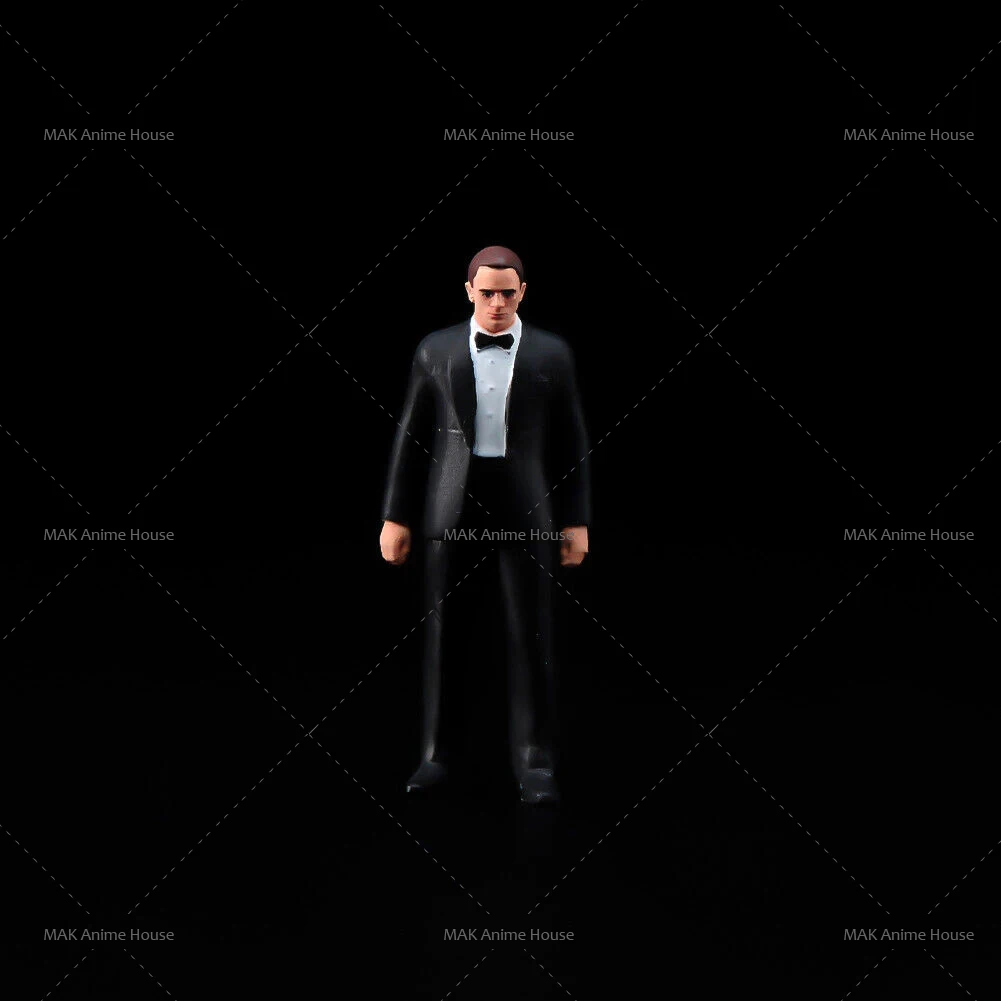 

Miniatures 1/64 1/43 1/87 A Male Spy In A Suit A Killer Gentleman Figure Doll Unpainted Model Home Scene Car Toys