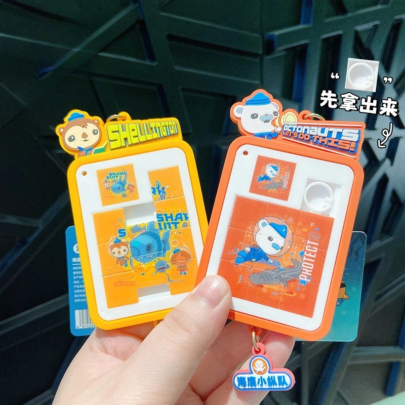 

Cartoon Octonauts Barnacles Peso Keychain Pendant Mini Jigsaw Puzzle Toy Backpack Decoration Accessories Gift