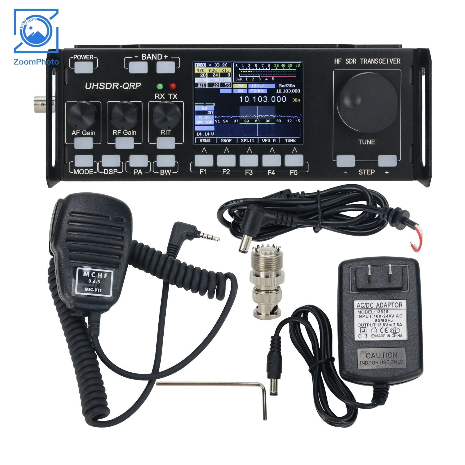 HamGeek MCHF V0.6.3 HF SDR QRP جهاز الإرسال والاستقبال هام جهاز الإرسال والاستقبال اللاسلكي دعم استقبال/الإرسال/TUNE/VFO/SPLIT متعدد الأوضاع ﻿