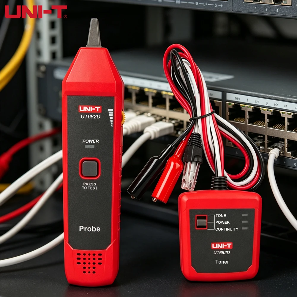 Traqueur de fil série UNI-T UT682D, sonde de Toner, ligne téléphonique, câble réseau, testeur Ethernet LAN, détecteur de calibrage, détecteur de ligne
