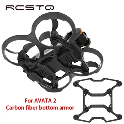 RSTQ Armadura inferior de fibra de carbono para DJI Avata 2 Suporte de altura de armadura inferior protetora anticolisão para acessórios Dji Avata2