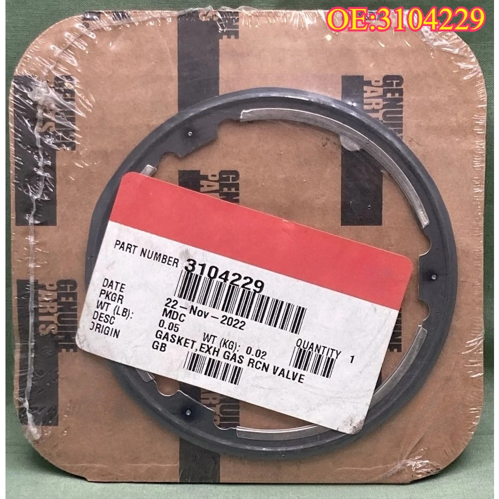High quality New for 3104229 Exhaust Gas Recirculation Valve Gasket for Cummins Engine ISX X15 QSX