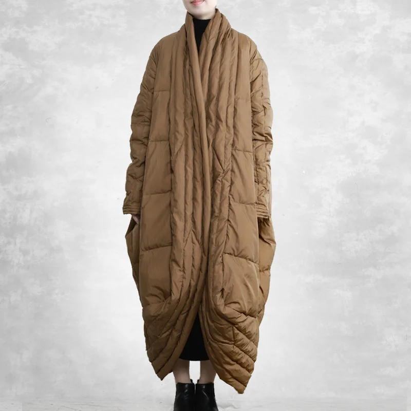 Winter Oversized Cold Proof Long Down Jacket Women White Duck Down Waterproof Quilted Outwears Female Thicken Warm Parker Jacket