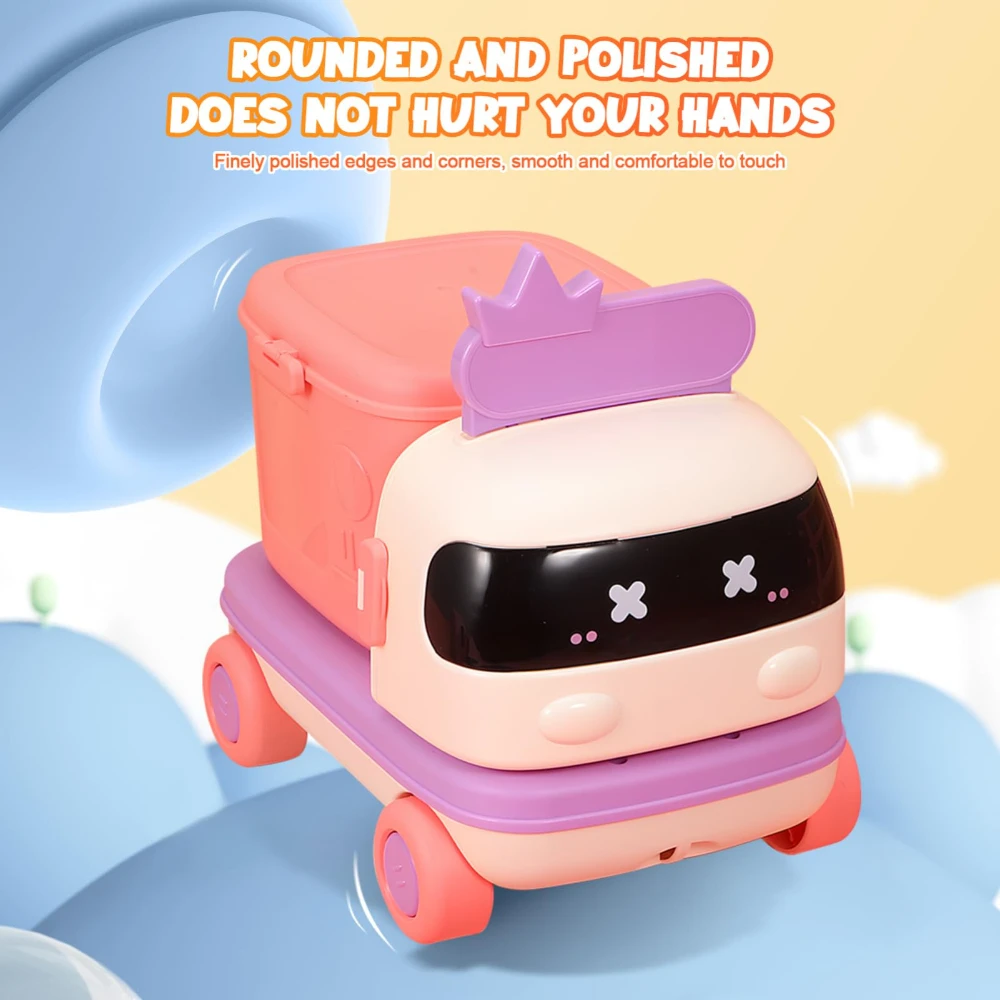 WizKidz Ensemble de Jouets de Voiture Transformable 2 en 1 et Maison de Maquillage de Rangement pour Filles de 1 à 3 Ans avec Accessoires Réalistes.