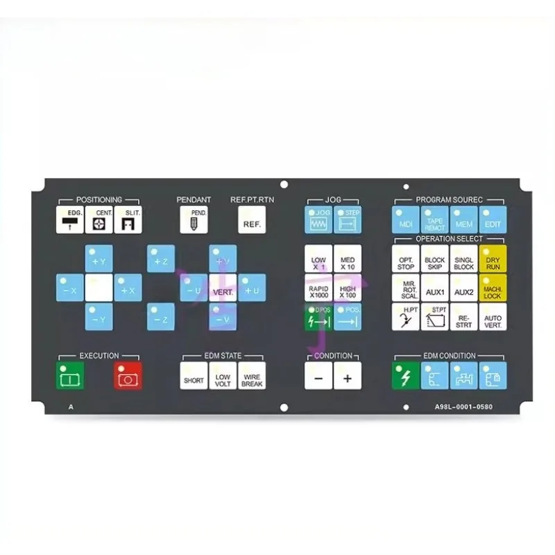 1PC For Fanuc EDM A98L-0001-0581 A98L-0001-0589 membrane and 12 key membrane Size 310L*21W for the keypads